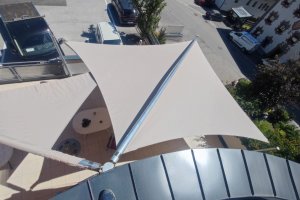 Rollsegel Duo zum optimalen und flexiblen Sonnenschutz, Pflegeheim Vorderes Stubaital, Fulpmes, 2022