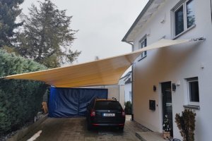 Carport mit integriertem Fahrrad-Cube, Nürnberg 2021