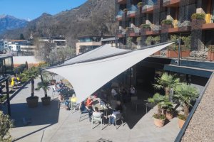 Rollsegelfür Hotelterrasse, Hotel Muchele, Burgstall, 2022