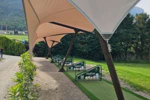 Drivingrange Gold Club Freudenstein 145m2 Überdachung; Eppan Bozen, 2024