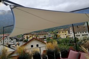 Saisonsegel & Stahlkonstruktion auf Dachterrasse, Kaltern, 2021