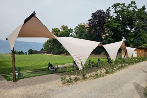 Drivingrange Gold Club Freudenstein 145m2 Überdachung; Eppan Bozen, 2024