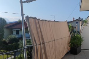 Outdoorvorhang als Sichtschutz, Gardasee, 2022