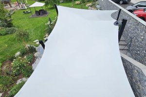 Ansicht von oben; Jahressegel Stubaierhof 78m2; Fulpmes Tirol; 2024