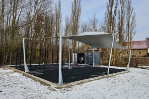 Ganzjahressegl als Outdoorgym, Malory Fitness, Würzburg, 2024