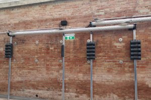 Rollsegel mit Flaschenzug, Wien 2021