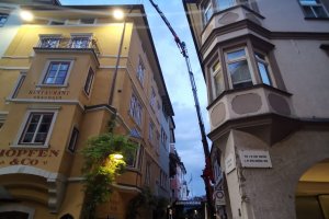 Kran in der Innenstadt, Bozen, 2021