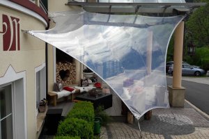 Transparentes Segel - Hotel Vier Jahreszeiten, Achensee