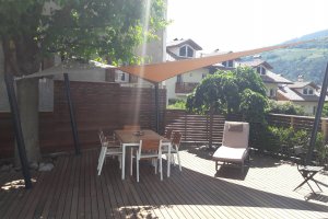 freistehende Segel Lounge, Albeins, Südtirol 2017