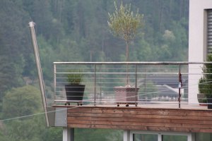 Säule für Balkonsegel & Balkongeländer, Brixen, Südtirol, 2011