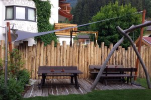 Segel über Essplatz, Ratschingserhof, Ratschings, Südtirol, 2013