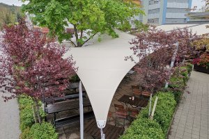 Segel Duo um den Baum, Uni Wirt, Klagenfurt, 2019