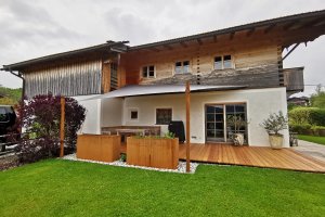 Terrassensegel passend zum Haus, Hausham, Bayern, 2019