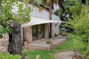 Segel für Gartenloungebereich, Bozen, Südtirol, 2019