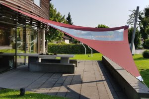 Ausstellungsstück über Aussenküche, werkhaus Raubling, Bayern, 2017