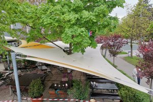 Segel Duo um den Baum, Uni Wirt, Klagenfurt, 2019