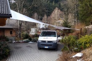 Carport und Eingangsüberdachung in einem, Südtirol, 2016