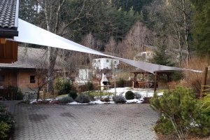 Carport und Eingangsüberdachung in einem, Südtirol, 2016