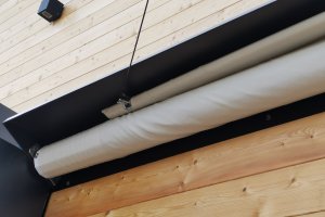 Rollsegel Detailansicht, Millstättersee, 2021