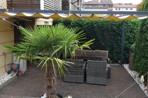 Pergolamakise mit Stoff, Struktur in leichtem Stahl 