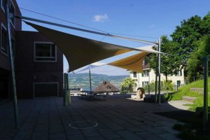 Rollsegel Duo für Schulhof, Südtirol; 2019